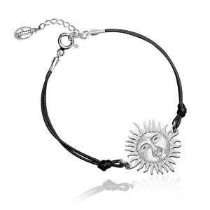Bransoletka sznurkowa słońce boho