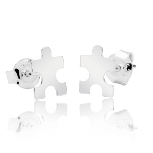 Kolczyki puzzle sztyft